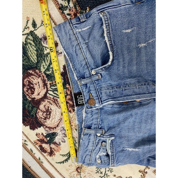 Urban Outfitters BDG Jeans Womens 28 Denim Blue Slim Straight Distress High Rise - Picture 10 of 16